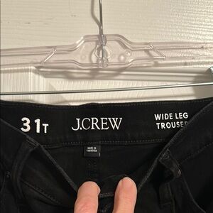 Black JCrew wide leg Jean